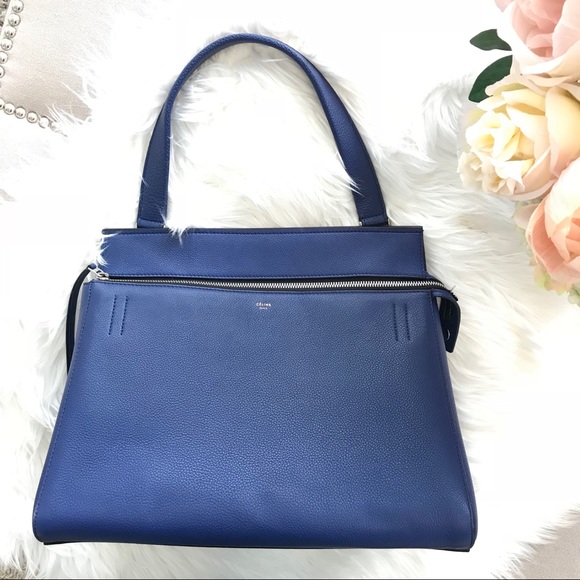 Celine Handbags - Celine Edge Satchel - Royal Blue